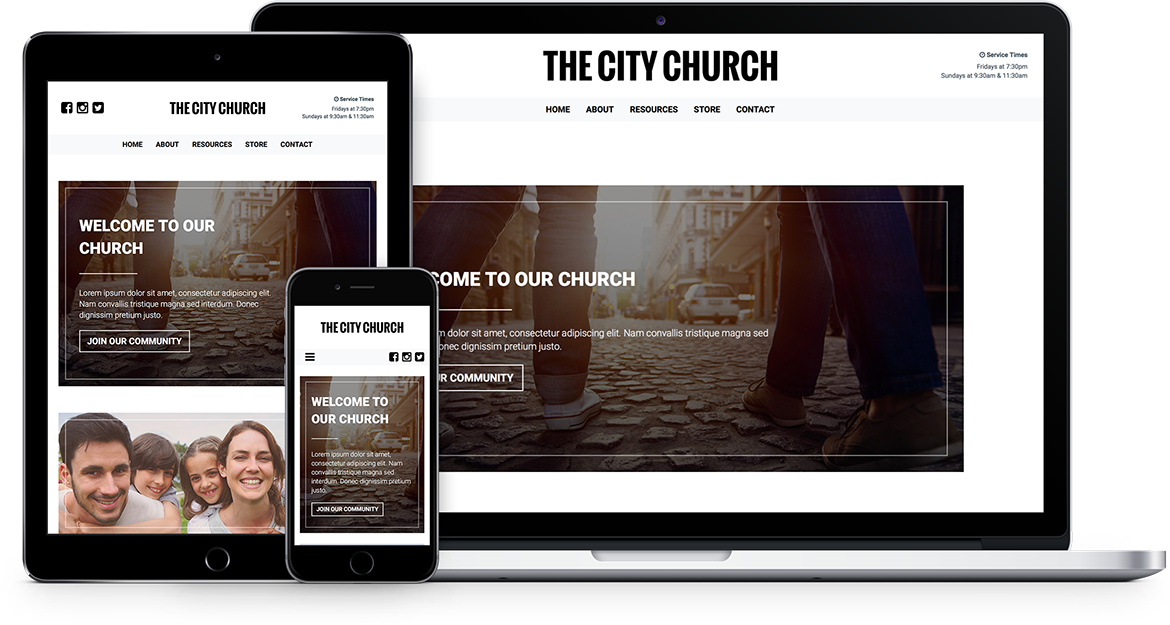Theme or Custom Church and Ministry Website Design